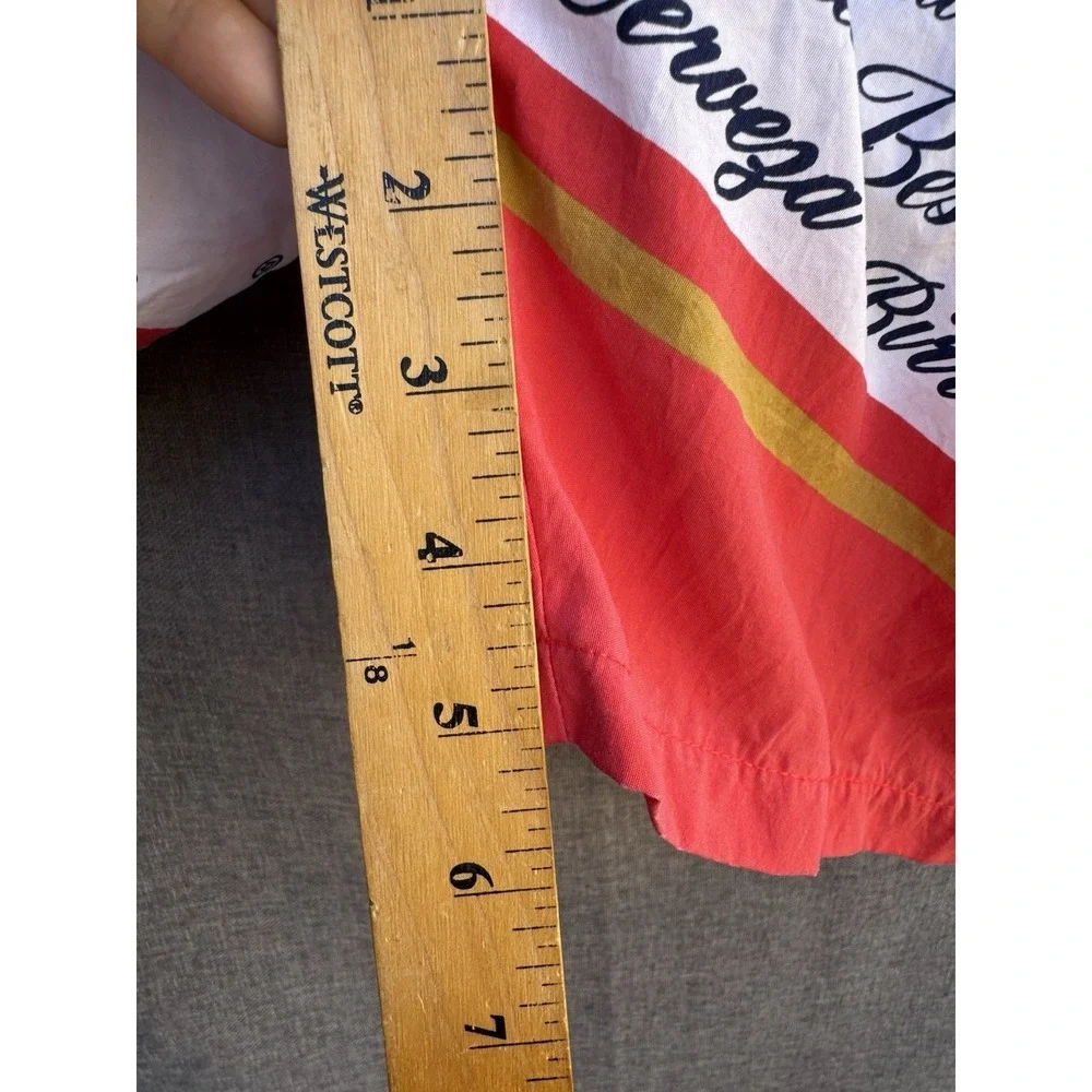 Vintage 90s Budweiser Swim Trunks All Over Print AOP Shorts Size Large